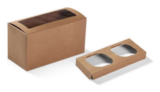 Window Bakery Box / With 2PCS Insert