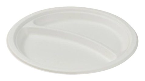 9" 2-compartment Plate